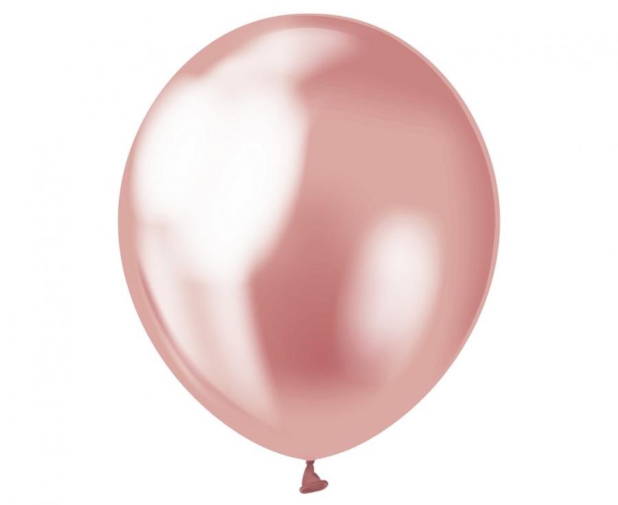 Latexový balón chrómový 12cm - ružový