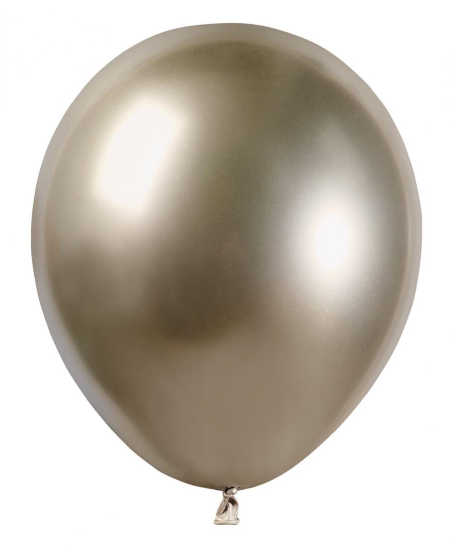 Latexový balón chrómový 12cm - Šampanské